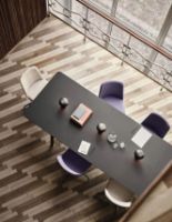 Billede af &Tradition Patch HW1 Extendable Table 180x90 cm - Oiled Walnut w. Cacao Orinoco 0749 Fenix Nano Laminate & Brass