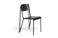 Billede af HAY Petit Standard Spisebordsstol SH: 47 cm - Black Powder Coated Steel/Black Stained