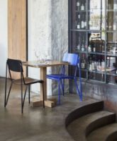 Billede af HAY Petit Standard Spisebordsstol SH: 47 cm - Black Powder Coated Steel/Black Stained