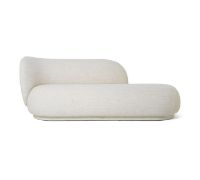 Billede af Ferm Living Rico Divan Brushed L Sofa B: 203 cm - Off White