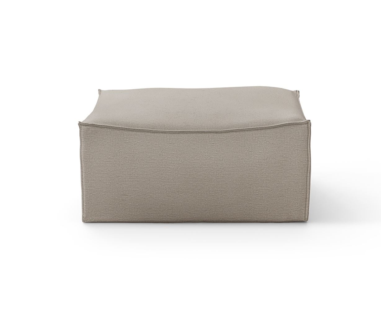 Billede af Ferm Living Catena Pouf Square S500 Cotton Linen 93x93 cm - Natural