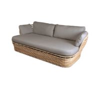 Billede af Cane-line Outdoor Basket 2 pers. Sofa inkl. hynder L: 201 cm - Natural/Taupe
