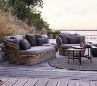 Billede af Cane-line Outdoor Basket 2 pers. Sofa inkl. hynder L: 201 cm - Natural/Taupe
