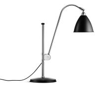 Billede af Bestlite BL1 Table Lamp Ø:16 cm Chrome Base - Black semi matt skærm 