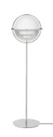 Billede af GUBI Multi-Lite gulvlampe Chrome Base - White skærm