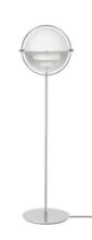 Billede af GUBI Multi-Lite gulvlampe Chrome Base - White skærm
