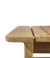 Billede af FDB Møbler Sammen Loungebord Høj M19 61,5x61,5 cm - Massiv Teak / Natur FORUDBESTIL: MARTS 2026