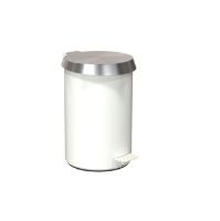 Billede af FROST Pedalspand 350 Medium 10L - Mat Hvid/Børstet