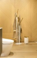 Billede af FROST Pedalspand 350 Medium 10L - Mat Hvid/Poleret Guld