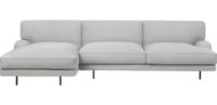Billede af GUBI Flaneur Sofa m. Chaise Longue B: 270 cm - Black / Fame Hybrid 1101