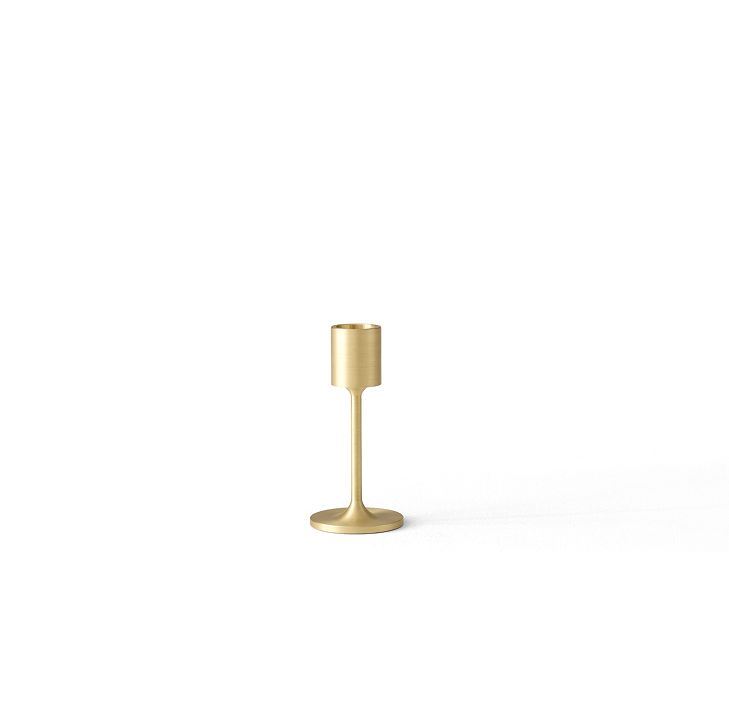 Billede af &Tradition SC57 Collect Candleholder H: 11cm - Brushed Brass 