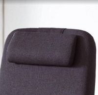 Billede af Farstrup 5610 Applaus Lænestol m. Fodskammel SH: 47 cm - Lysnet Bøg/Medley Blå 66010