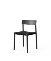 Billede af &Tradition TK1 Betty Chair SH: 47cm - Black/Black Linen