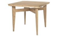 Billede af GUBI B Table Round Square 85x85 cm - Oak Matt Lacquered