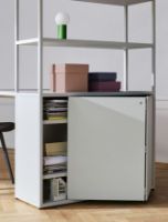 Billede af HAY New Order Comb. 401 - Incl. 1 Table 1 Door/W. Floor Safety Bracket 179,9x100cm - Light Grey