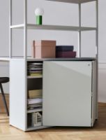 Billede af HAY New Order Comb. 401 - Incl. 1 Table 1 Door/W. Floor Safety Bracket 179,9x100cm - Charcoal