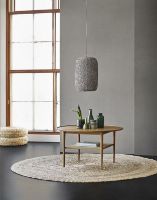 Billede af Haslev Athene Sofabord 02 Ø: 90 cm - Eg Hvidolieret