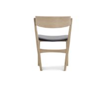 Billede af Sibast Furniture No 7 Dining SH: 45 cm - Oak Soap/Black Leather 