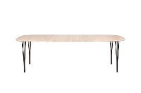 Billede af Haslev Symphony 88 Spisebord 90 x 150 cm - Hvidolieret Eg / Sort