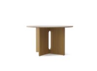 Billede af Audo Copenhagen Androgyne Dining Table Ø: 120 cm - Natural Oak/Kunis Breccia Sand   