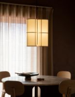 Billede af Audo Copenhagen Androgyne Dining Table Ø: 120 cm - Dark Stained Oak/Kunis Breccia Sand   