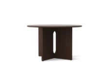 Billede af Audo Copenhagen Androgyne Dining Table Ø: 120 cm - Dark Stained Oak/Dark Stained Oak  