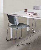 Billede af HAY Soft Edge P10 Sled SH:47,5 cm - Chromed Steel/Dusty Green