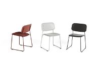 Billede af HAY Soft Edge P10 Sled Chair Upholstery m. Standard Gliders SH: 47,5 cm - Soft Grey/Hallingdal 116 