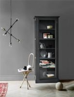 Billede af Lindebjerg Design Color N1 Vitrineskab Venstrehængt Dør 70x210 cm - Anthracite