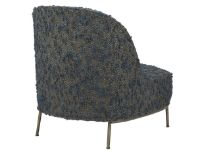 Billede af GUBI Sejour Lounge Chair Fully Upholstered SH: 35 cm - Antique Brass / Woodstock