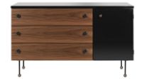 Billede af GUBI 62 Dresser 3 Drawers L: 120 cm - American Walnut