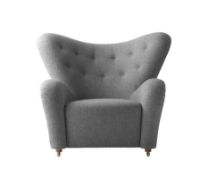 Billede af Audo Copenhagen Den Trætte Mand Lænestol SH: 38 cm - Hallingdal 65/Natural Oak