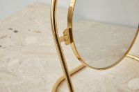 Billede af Audo Copenhagen Nimbus Table Mirror Ø: 18,2 cm - Polished Brass