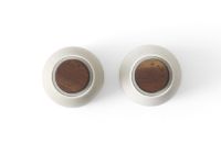 Billede af Audo Copenhagen Bottle Grinder Ceramic 2 pack - Sand/Walnut 