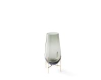 Billede af Audo Copenhagen Échasse Vase S H: 28 cm - Brass / Green Smoked Glass