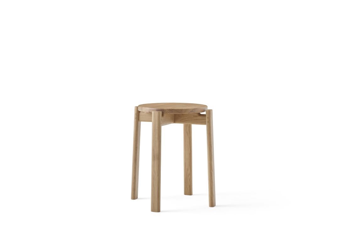 Billede af Audo Copenhagen Passage Stool SH: 46 cm - Natural Oak 