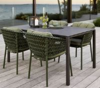 Billede af Cane-line Outdoor Pure Havebord 150x90 cm - Lava Grey/Basalt Grey Ceramic