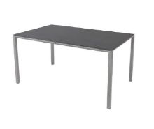 Billede af Cane-line Outdoor Pure Havebord 150x90 cm - Light Grey/Nero Black Ceramic