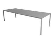 Billede af Cane-line Outdoor Pure Havebord 280x100 cm - Light Grey/Basalt Grey Ceramic