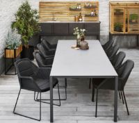 Billede af Cane-line Outdoor Pure Havebord 280x100 cm - Light Grey/Concrete Grey Ceramic