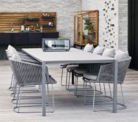Billede af Cane-line Outdoor Pure Havebord 280x100 cm - Light Grey/Concrete Grey Ceramic