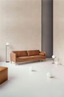 Billede af Mogens Hansen MH2614 3 pers. sofa L: 210 cm - Frej 05 Læder/Olieret Egetræ