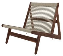 Billede af GUBI MR01 Initial Lounge Chair SH: 33 cm - Walnut 