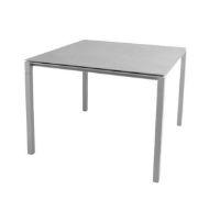 Billede af Cane-line Outdoor Pure Havebord 100x100 cm - Light Grey/Concrete Grey Ceramic