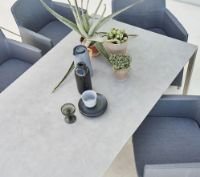Billede af Cane-line Outdoor Pure Havebord 100x100 cm - Light Grey/Concrete Grey Ceramic