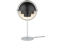 Billede af GUBI Multi-Lite Bordlampe H: 50 cm - Chrome Base/Black Semi Matt