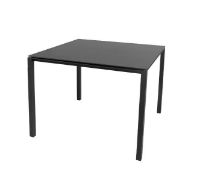 Billede af Cane-line Outdoor Pure Havebord 100x100 cm - Lava Grey/Nero Black Ceramic