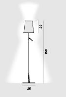 Billede af Foscarini Birdie Gulvlampe LED H: 150cm - Turkis