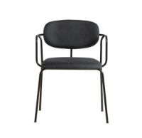 Billede af Woud Frame Spisebordsstol SH: 47,5 cm - Black