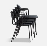 Billede af Woud Frame Spisebordsstol SH: 47,5 cm - Black